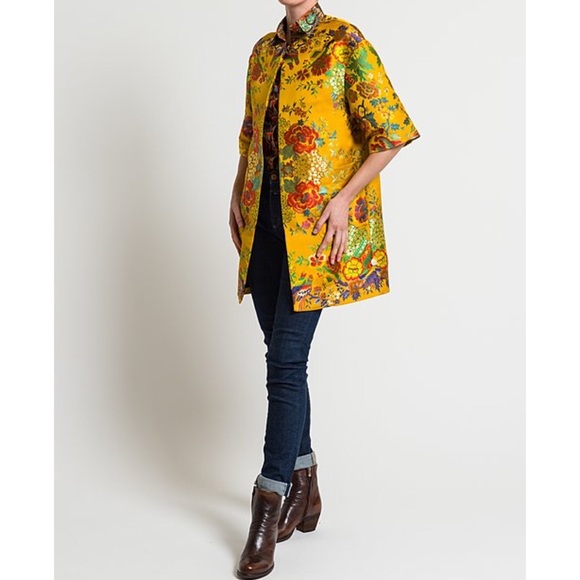 ETRO CHINOISERIE Floral Jacquard Jacket 42 8 NEW - Picture 4 of 8